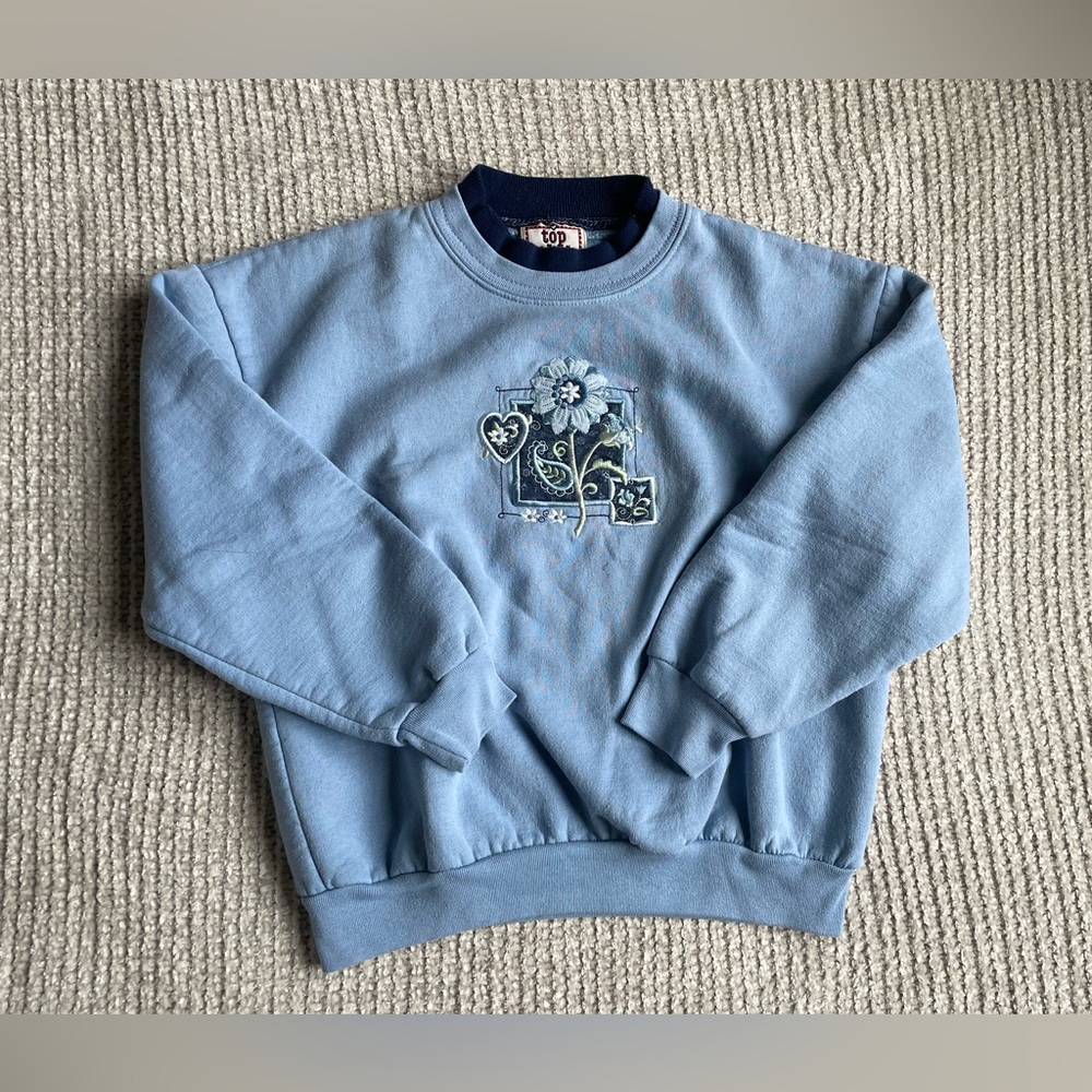 Vintage baby blue sweatshirt